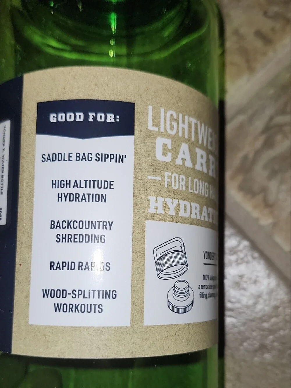 Yeti branded water